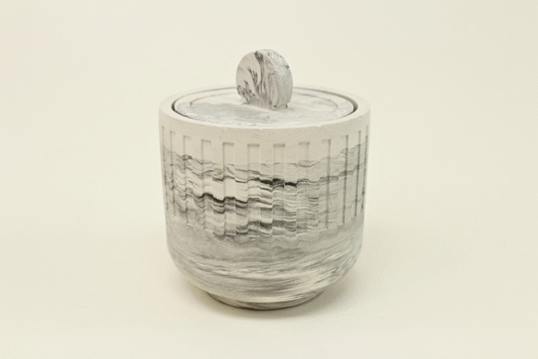 Container with Lid (Marble-look) - Image 2